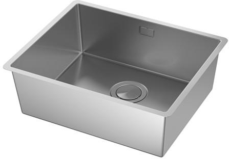 NORRSJÖN Inset sink, 1 bowl, stainless steel