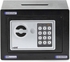 Rubik Mini Cash Deposit Drop Slot Safe Box with Key and Pin Code Option (Black)
