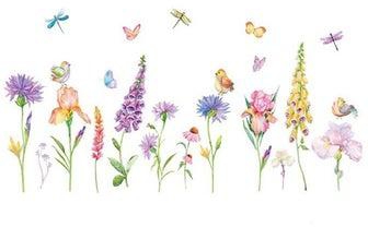 ملصق جداري ديكوري سهل اللصق بطبعة زهور متعدد الألوان 60x90سم
