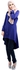 Generic Muslim female lady large size dress Solid Long Sleeve Maxi dress brand charming traditional-dark blue