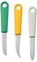UPPFYLLD Paring knife, set of 3, mixed colours - IKEA