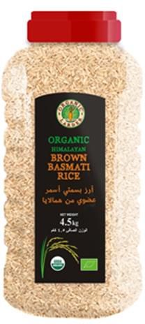 Organic Larder Himalayan Brown Basmati Rice - 4.5 kg