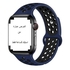 Wristband Watch Sport Band For Apple Watch Series 4/5/6 42/44 Mm- Navy Blue /Black