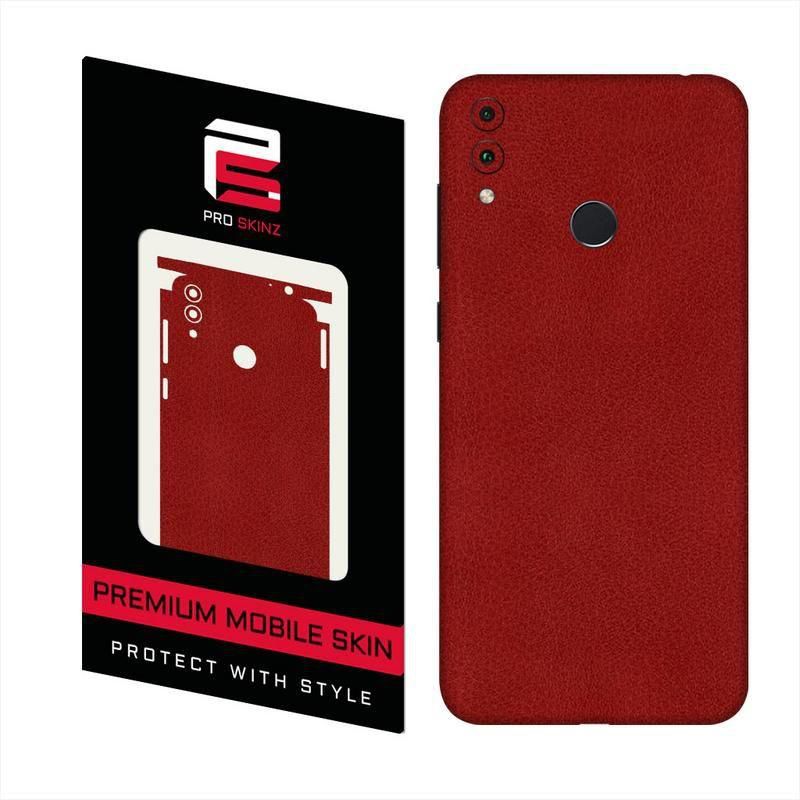 Honor 8c Skin Protection Red Leather