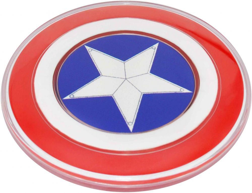 Marvel Captain America Qi Wireless Charging Pad Charger For Smart Mobile Phones