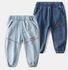 Toddler Boy's Jeans Fashion Solid Color Embroidery Letters Pattern Jeans