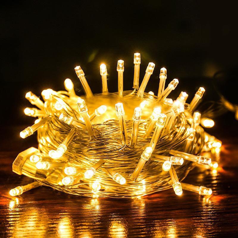 ضوء سلسلة أضواء LED أضواء زينة عيد الميلاد الزفاف في الهواء الطلق أضواء النجومية للماء 20 م