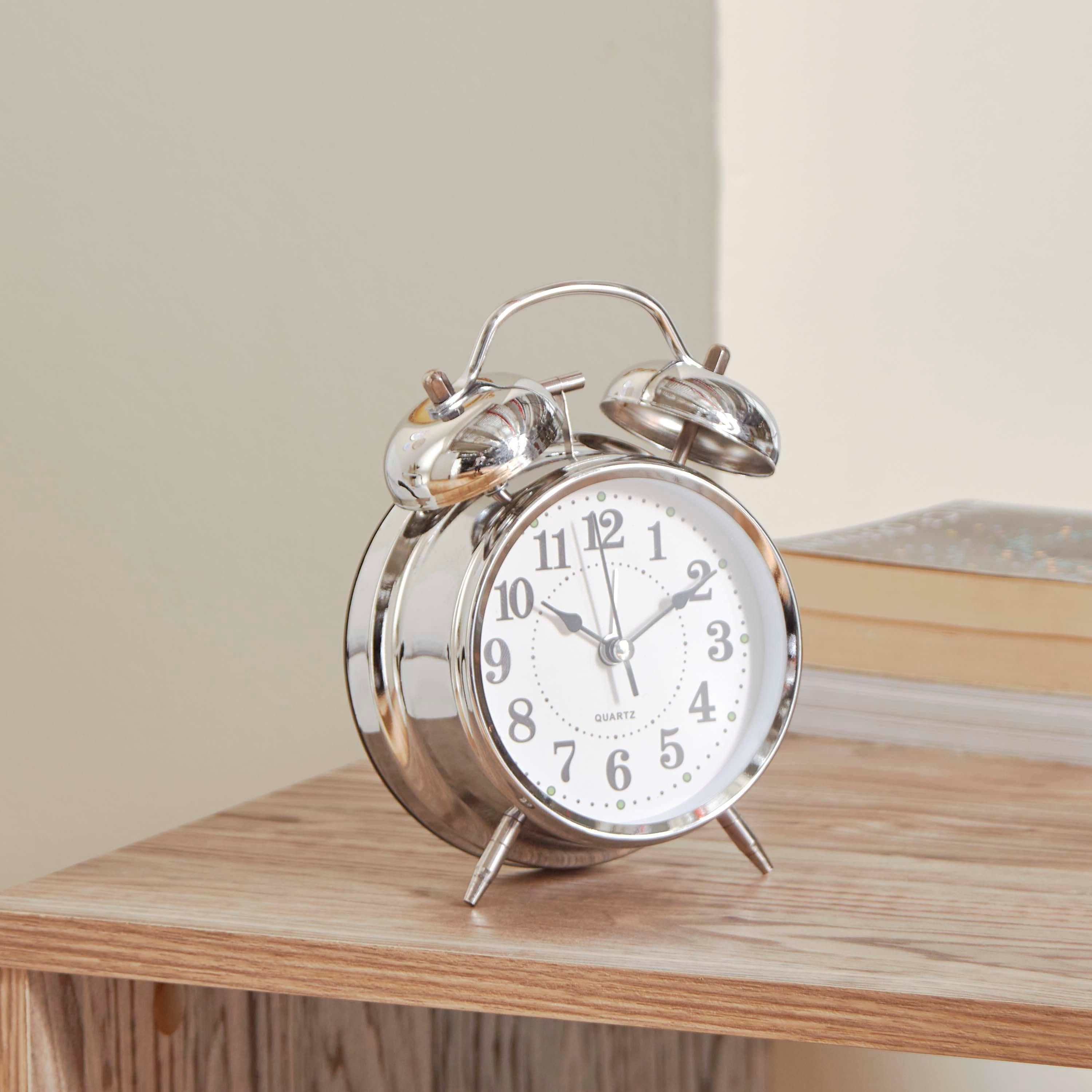 Zoa Metal Painted Alarm Clock - 18x10 cm