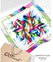 Farah سكارف شيفون مطبوع مربع 95 × 95 سم - خفيف وناعم ومريح ومتعدد الاستخدامات للنساء - Style-27