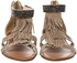 Xti 45244 Flat Sandals  for Women - 40 EU Taupe