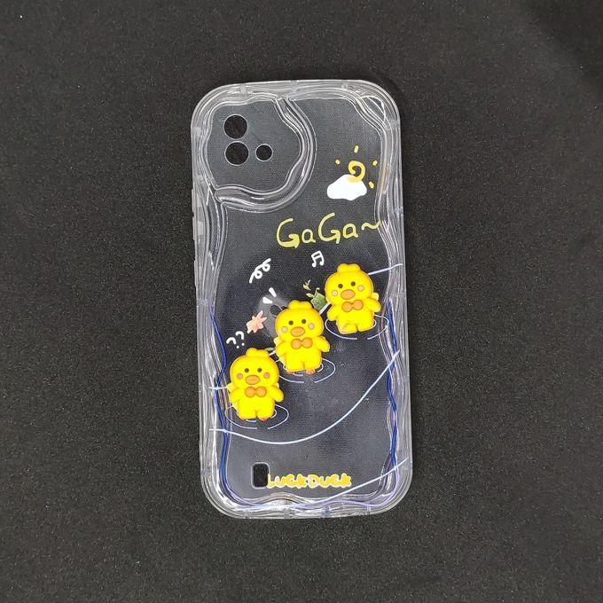 Transparent TPU Back Case With 3D Raised Toys For Oppo Realme C20