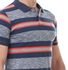 Andora Striped Short Sleeves Polo Shirt - Navy Blue & Orange