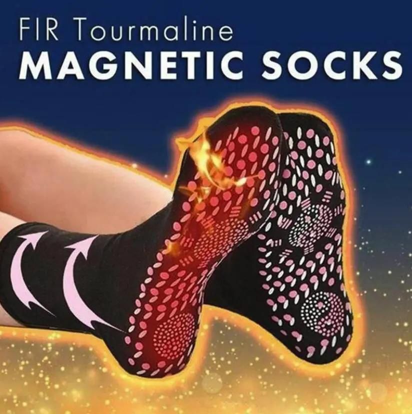 Women Tourmaline Self Heating Socks Help Warm Cold Feet Self-Heating Health Care Socks Magnetic