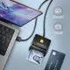 AXAGON CRE-SM3SD, USB-A FlatReader Smart card reader (eCitizen) + SD/microSD/SIM, cable 1.3 m | Gear-up.me