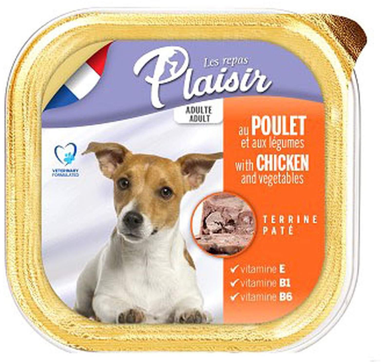 Les Repas Plaisir Pate With Chicken And Vegetable Dog Food 300g
