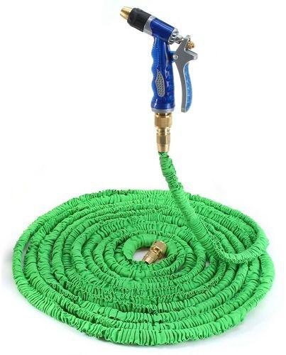 Generic 100FT Expandable Garden Water Pipe With Copper Spray Gun - Green