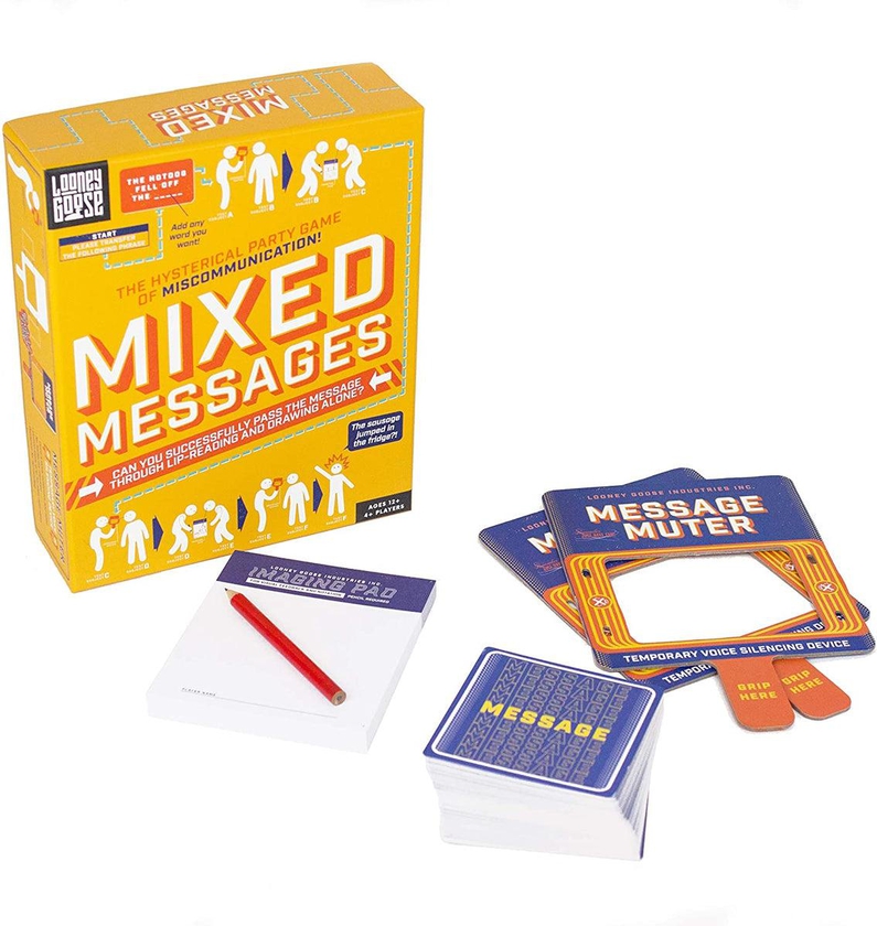 Professor Puzzle MIXED MESSAGES - Lip Reading & Drawing Party Game - The Hysterical Family Game of miscommunication, Fun Indoor or Outdoor Activity, Great for Party, for Kids, Adults, Family, Friends