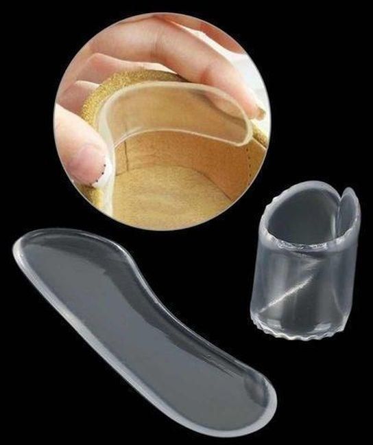 Heel Cushion Protector Silicone Foot Feet Care Shoe Insert Pad Insole Liner