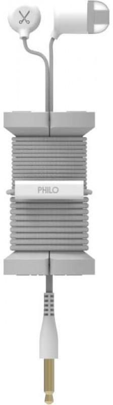 Philo - SPOOL EARPHONES - WITH HEADPHONES COIL - silver - PH005SI