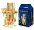 Gold Plated Stainless Steel Cutlery Set With RACK