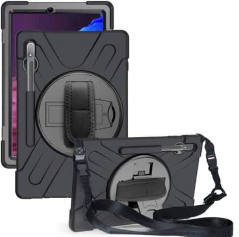 Proelite Rugged Armor Case Cover For Samsung Galaxy Tab S8 Plus & S7 Plus- 12.4" -3 Layer