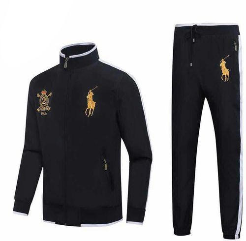Polo Ralph Lauren Gold Big Pony Tracksuit | Black price from ...