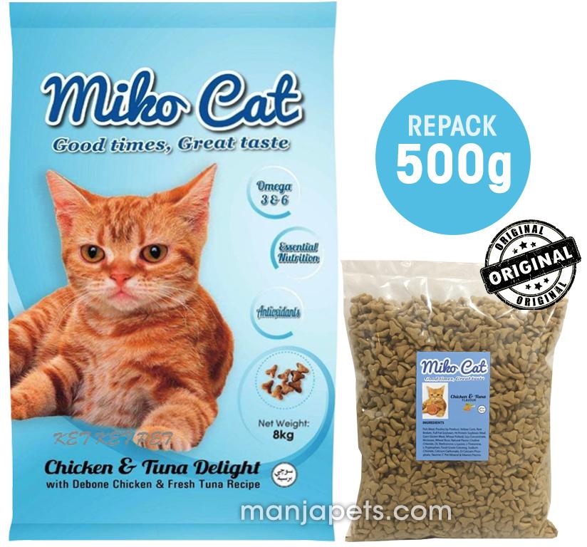 Miko Cat Food Chicken &amp; Tuna Delight 500g (REPACK)
