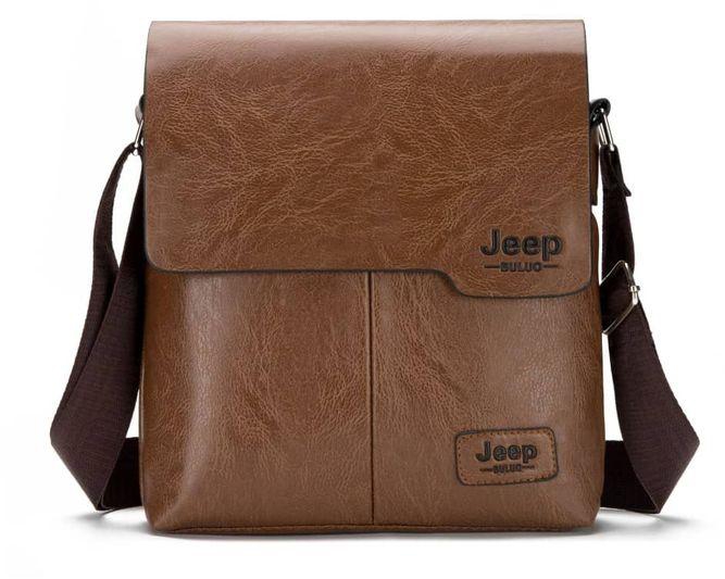 Jeep Buluo Coffee Brown Cross Body Bag