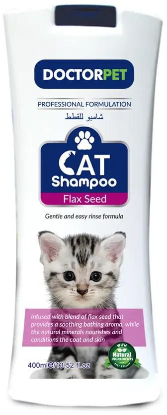 DOCTORPET Flax Seed Cat Shampoo (400 ml)