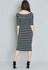 Striped Bardot Dress