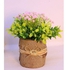 Handmade Wood Pot - Pink Flower