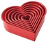 Cake Boss 7-Piece Nylon Heart Cutter Set CB55566