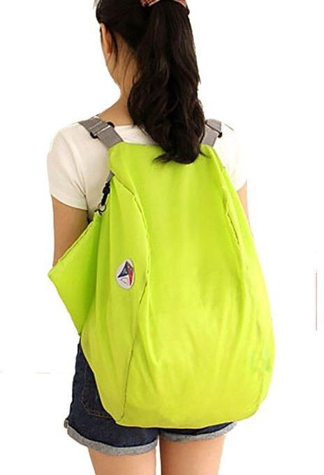 Sunshine 3 Way Shoulder Folding Backpack Green