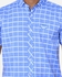 Men's Club Checkered Half Sleeves Shirt - Blue