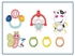 7 In 1 Rubber Baby Rattle