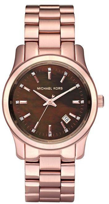 Michael Kors Women's Brown Dial Stainless Steel Band Watch - MK5445