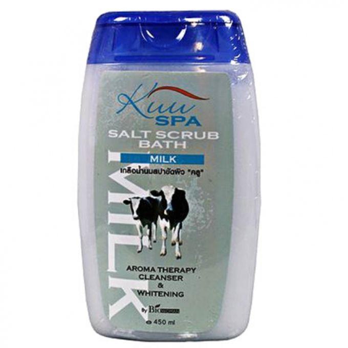 Kuu Spa Salt Scrub Bath - Milk