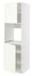 METOD خزانة عالية لفرن مع بابين/أرفف, أبيض/Voxtorp أبيض مطفي, ‎60x60x200 سم‏ - IKEA