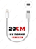Short Power Bank Cable From Type C To IPhone For Charging And Data Transfer - 20cm
