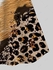 Plus Size 3D Leopard Animal Print Cold Shoulder T-Shirt - 5x | Us 30-32