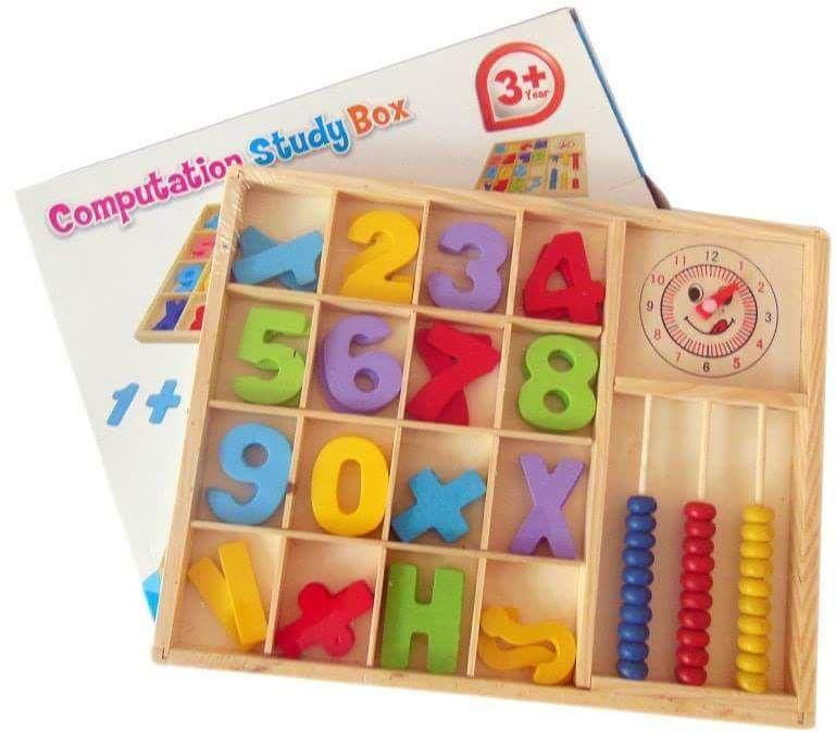 Montessori Mathematical Intelligence Stick Preschool Educational Toys - Multicolor