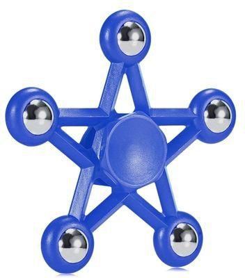 Generic Five-pointed Star Plastic ADHD Hand Spinner - Blue