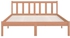 فيداكسل هيكل سرير بني عسلي من خشب الصنوبر الصلب 120x200 سم 