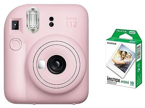 Fujifilm Instax Mini 12 Instant Camera - Blossom Pink + 1 Pack Film