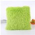 Generic Fluffy Green Throw Pillow
