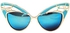 Women's Butterfly Metal Sunglasses