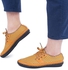 Fashion Men Hand Sewing Leather Shoes - Yellow
