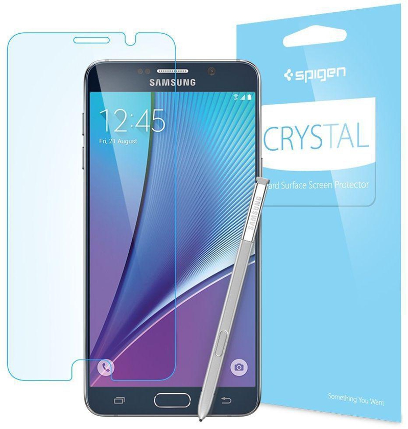 Galaxy Note 5 Screen Protector , Spigen , Crystal , Full HD , Premium Ultra , Clear Front