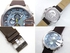 Diesel Master Chief For Men Blue Dial Leather Band Chronograph Watch - DZ4281