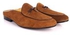 John Foster Suede Bow Design Mule|Brown